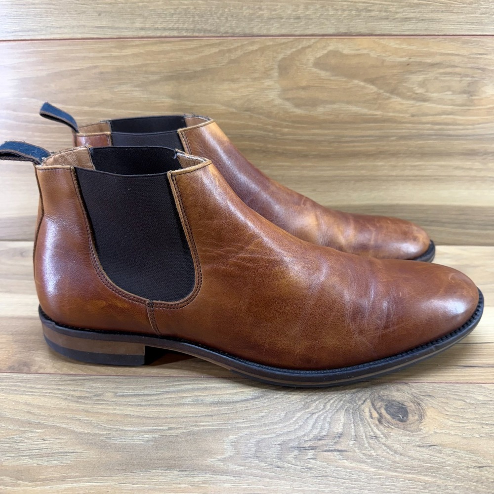 Rodd & Gunn Nicholls Street Chelsea Boot Mens 12 EU 45 Cognac Leather Casual